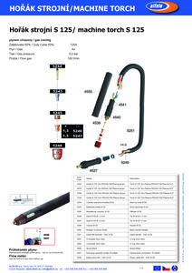 Torch S 125 10m Plasma PEGAS 100 Plasma AUT