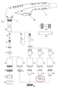 Spacer for extended Tips  High amperage